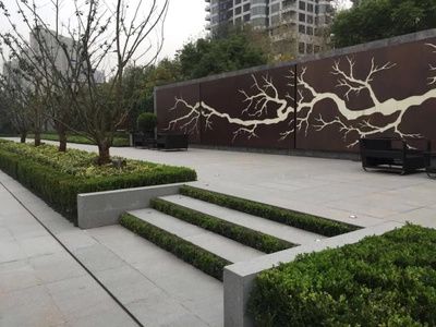 户外耐候钢装饰景观 广告灯箱,耐候钢景墙定制 锈蚀钢板广告牌