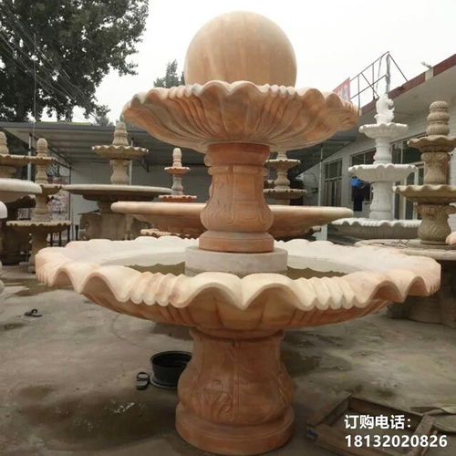 石雕公园球喷泉 龙岩喷泉石雕雕塑制作厂家