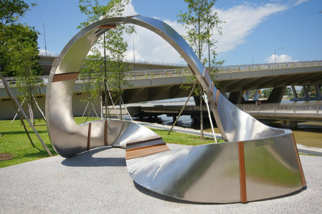 抽象景观艺术小品 自然与人文的现代融合