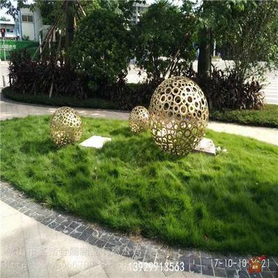 城市景观新视界 304不锈钢镂空圆球雕塑的艺术魅力